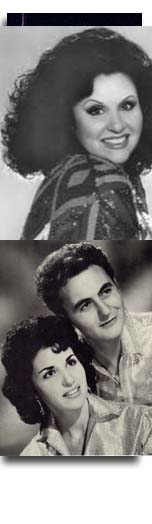 Top: Lucille Starr. Below: Lucille and Bob