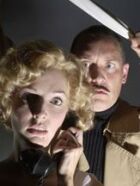 Margot (Melissa Poll) and Captain Lesgate (Adam Henderson) in the Arts Club Theatre Company's production of Dial M for Murder.Photo by Andr�e Lanthier